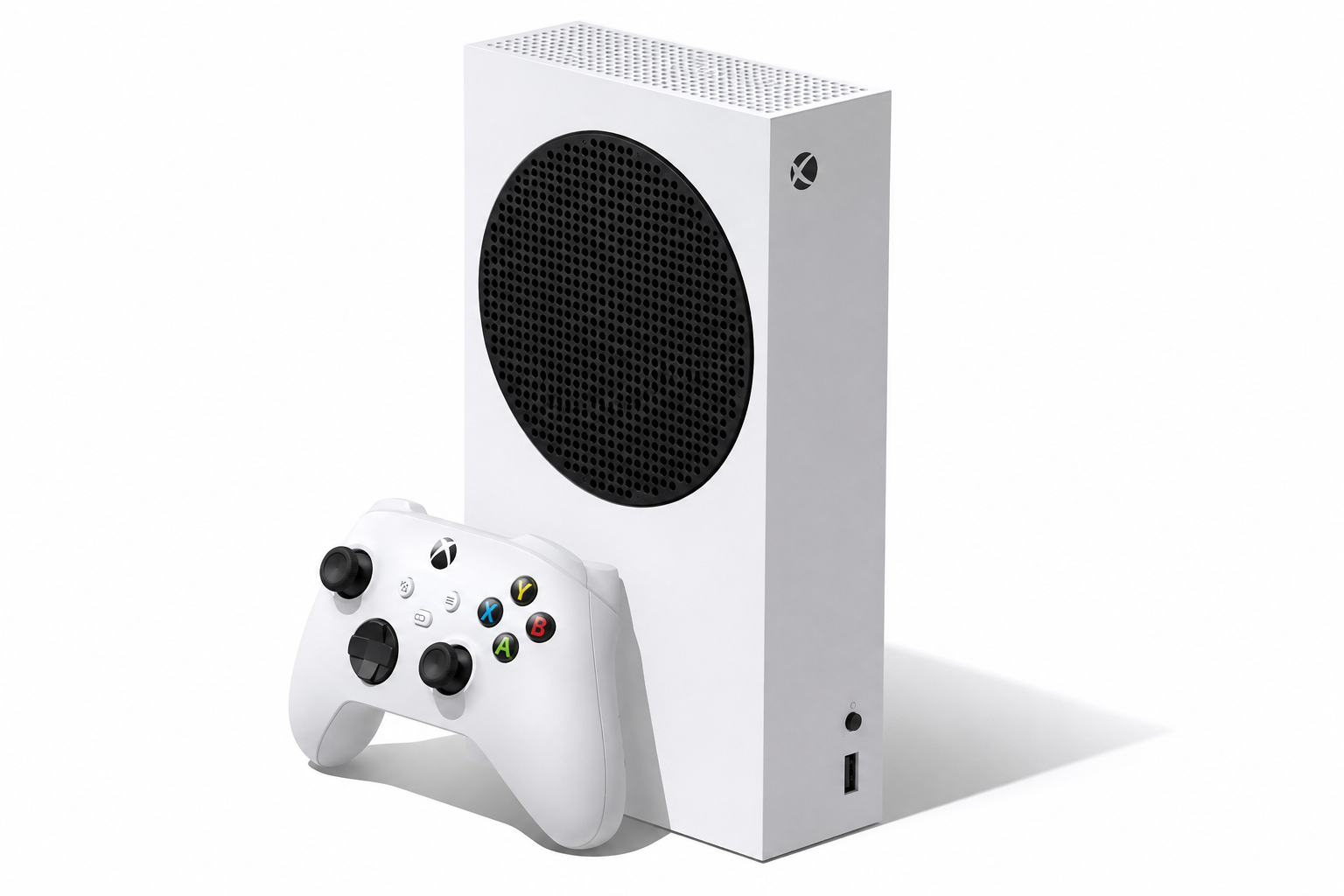 Xbox Series S branco com controle sem fio
